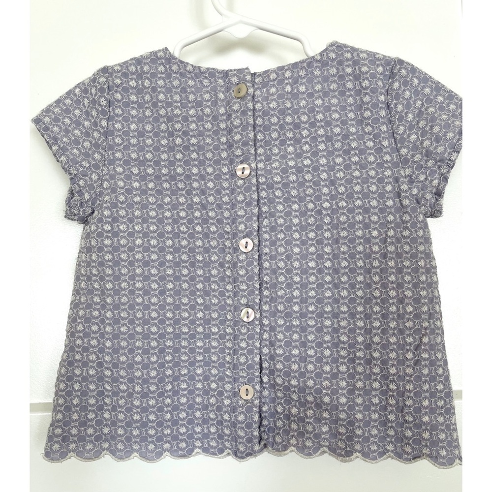 Gymboree Eyelet lined Top and shorts top 2T, shorts 18-24 mos - Picture 3 of 5